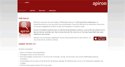 Desktop Screenshot of apiron.de